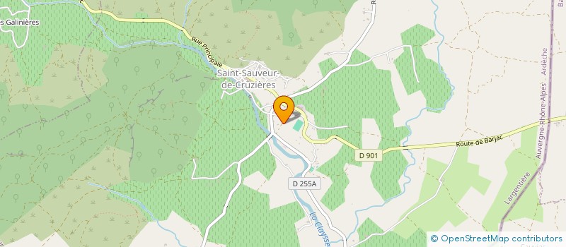 localisation de l'entreprise MONSIEUR RENE LADOUCE  SAINT-SAUVEUR-DE-CRUZIERES