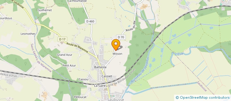 localisation de l'entreprise MONSIEUR RENE LAFAURIE  HEUGAS