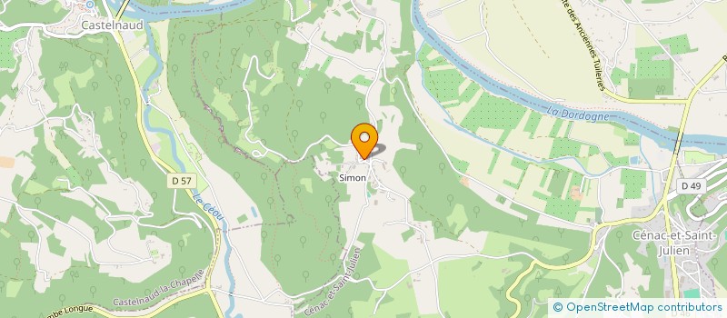 localisation de l'entreprise MONSIEUR RENE LAFON  LA ROQUE-GAGEAC