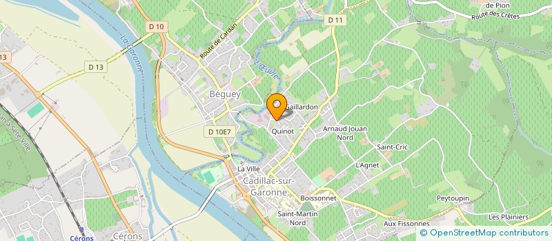 localisation de l'entreprise MONSIEUR RENE LAGRACIE  CADILLAC-SUR-GARONNE