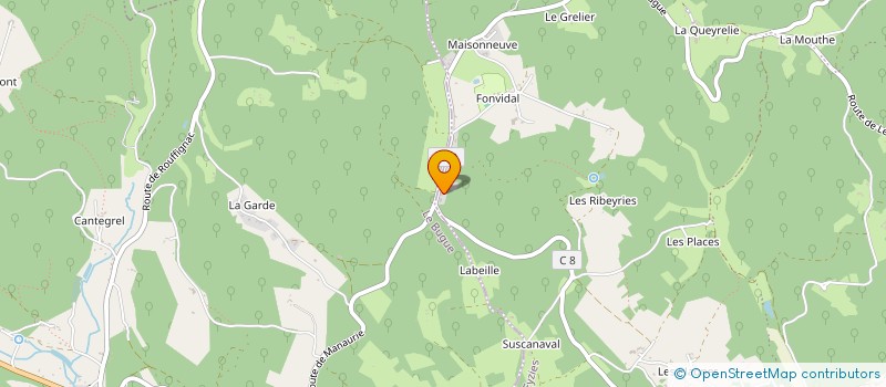 localisation de l'entreprise MONSIEUR RENE LANDON  MAUZENS-ET-MIREMONT