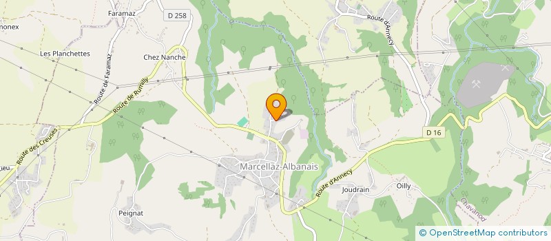 localisation de l'entreprise MONSIEUR RENE LAPERGUE  MARCELLAZ-ALBANAIS