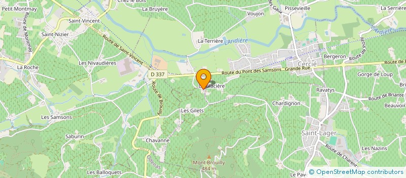 localisation de l'entreprise MONSIEUR RENE LAPLACE  SAINT-LAGER