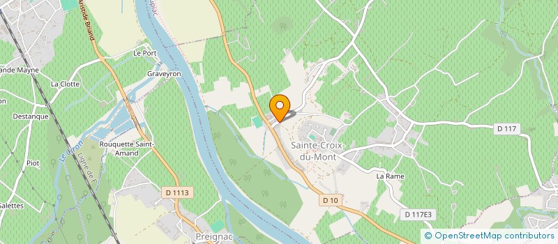 localisation de l'entreprise MONSIEUR RENE LARTIGUE  SAINTE-CROIX-DU-MONT