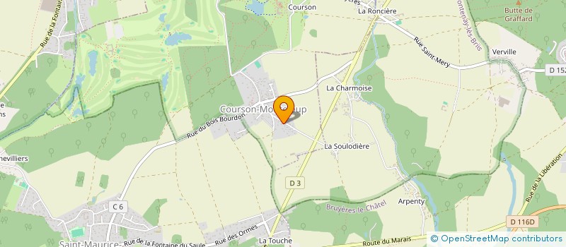 localisation de l'entreprise MONSIEUR RENE LARUE  COURSON-MONTELOUP