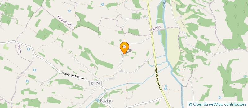 localisation de l'entreprise MONSIEUR RENE LASPORTES  BAZIAN