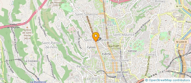 localisation de l'entreprise MONSIEUR RENE LATRIGLIA à NICE