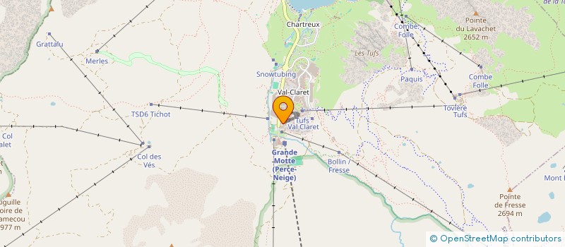 localisation de l'entreprise MONSIEUR RENE LAVAGNE  TIGNES