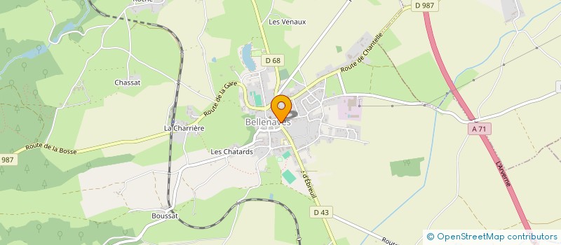 localisation de l'entreprise MONSIEUR RENE LAVOCAT  BELLENAVES