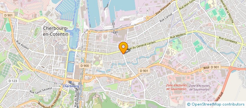 localisation de l'entreprise MONSIEUR RENE LE BARBENCHON  CHERBOURG-EN-COTENTIN