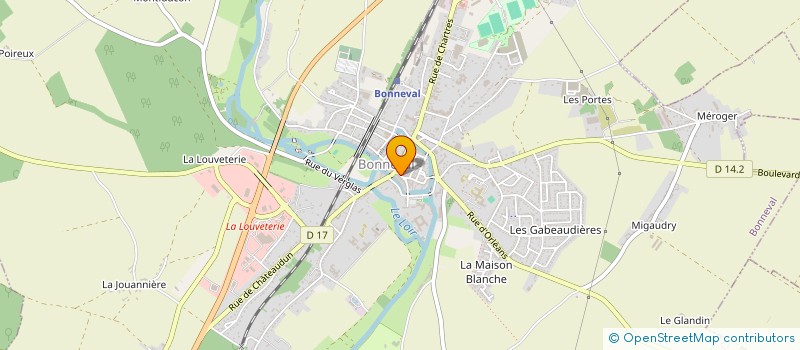 localisation de l'entreprise MONSIEUR RENE LE BARS  BONNEVAL