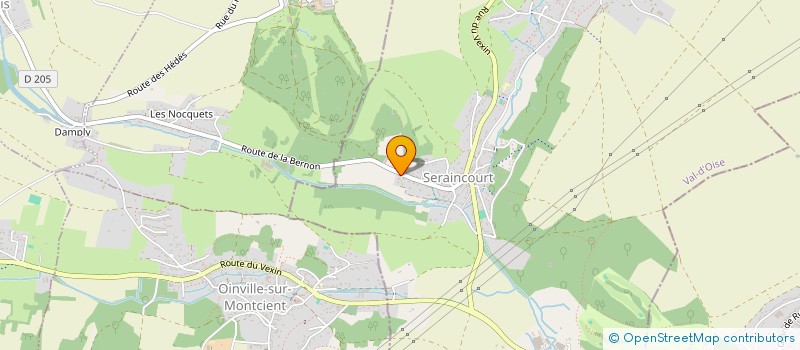 localisation de l'entreprise MONSIEUR RENE LE BASTARD  SERAINCOURT