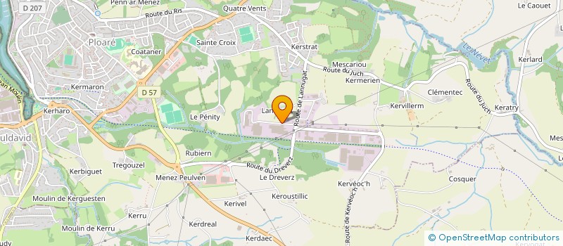 localisation de l'entreprise MONSIEUR RENE LE BERRE  POULDERGAT