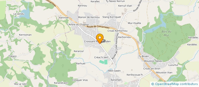 localisation de l'entreprise MONSIEUR RENE LE BRIS  FOUESNANT