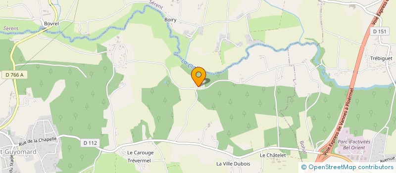 localisation de l'entreprise MONSIEUR RENE LE BRUN  SAINT-GUYOMARD