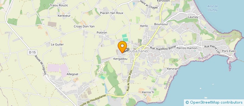 localisation de l'entreprise MONSIEUR RENE LE DILY à PLOUBAZLANEC