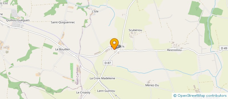 localisation de l'entreprise MONSIEUR RENE LE GUILLOU à KERGRIST-MOELOU