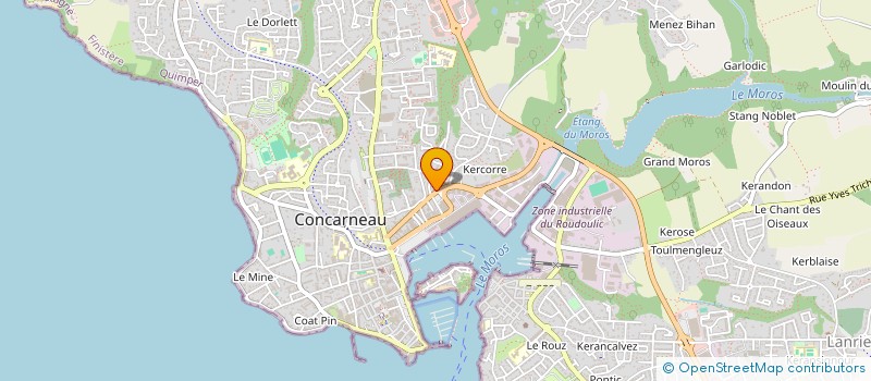 localisation de l'entreprise MONSIEUR RENE LE GUYADER à CONCARNEAU