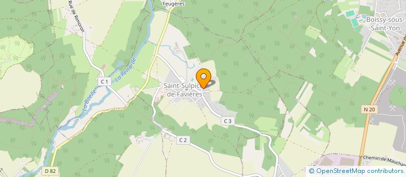 localisation de l'entreprise MONSIEUR RENE LE JEUNE  SAINT-SULPICE-DE-FAVIERES