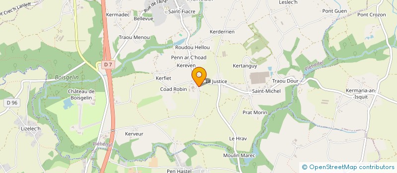 localisation de l'entreprise MONSIEUR RENE LE MEUR  PLEHEDEL