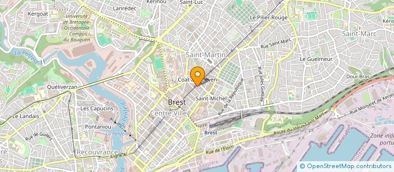 localisation de l'entreprise MONSIEUR RENE LE RESTE  BREST