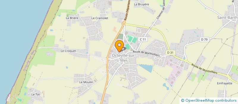 localisation de l'entreprise MONSIEUR RENE LEBIDOIS  OCTEVILLE-SUR-MER