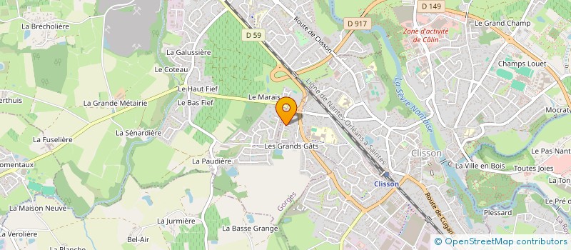 localisation de l'entreprise MONSIEUR RENE LEBOEUF  BOUSSAY