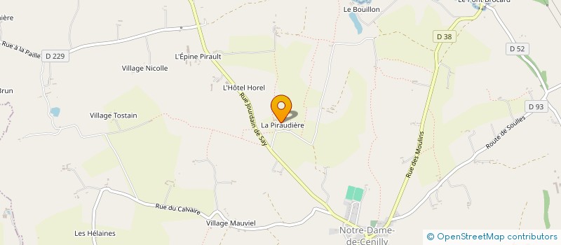 localisation de l'entreprise MONSIEUR RENE LEBRUN  NOTRE-DAME-DE-CENILLY