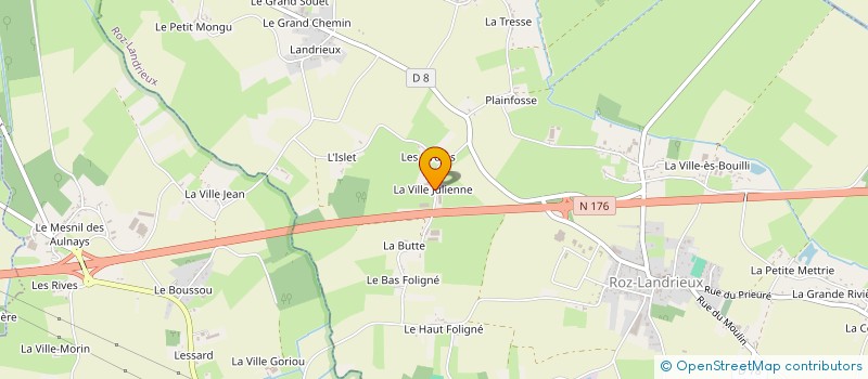 localisation de l'entreprise MONSIEUR RENE LECLANCHER  ROZ-LANDRIEUX