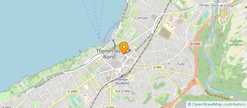 localisation de l'entreprise MONSIEUR RENE LECONTE à THONON-LES-BAINS