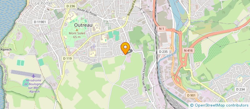 localisation de l'entreprise MONSIEUR RENE LEDOUX  HESDIN-L'ABBE