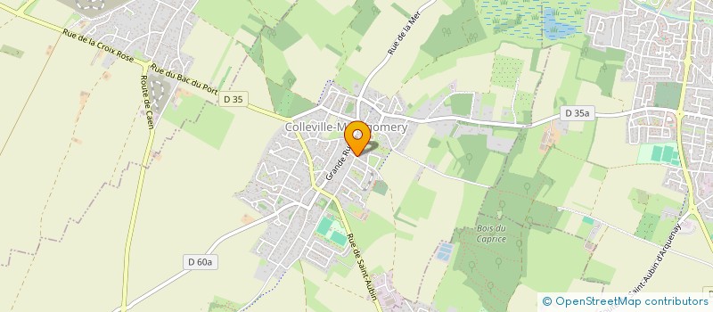 localisation de l'entreprise MONSIEUR RENE LEGROS  COLLEVILLE-MONTGOMERY