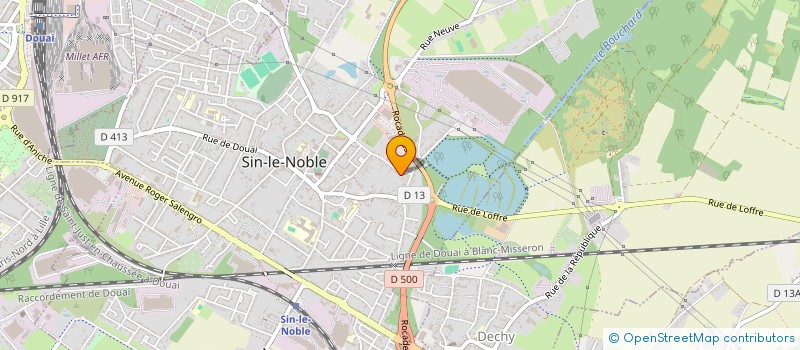 localisation de l'entreprise MONSIEUR RENE LEGROS à SIN-LE-NOBLE