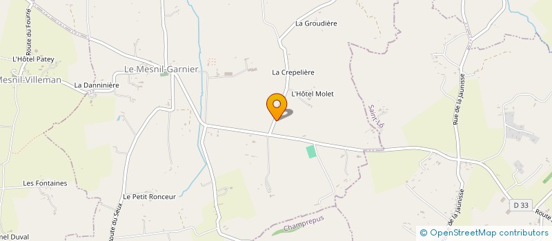 localisation de l'entreprise MONSIEUR RENE LEJAMTEL  LE MESNIL-GARNIER