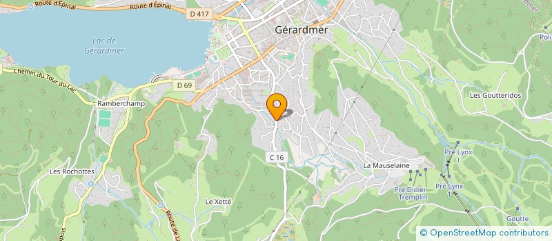 localisation de l'entreprise MONSIEUR RENE LEMAIRE à GERARDMER