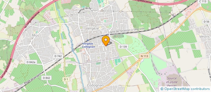 localisation de l'entreprise MONSIEUR RENE LESAGE à VERGEZE
