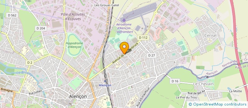 localisation de l'entreprise MONSIEUR RENE LESELLIER à ALENCON