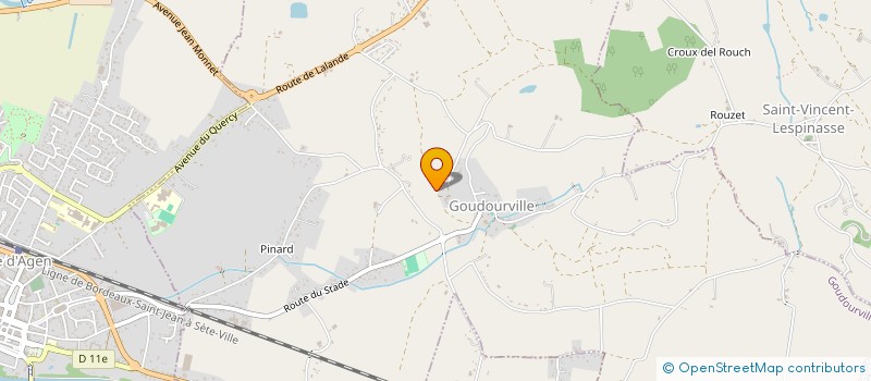 localisation de l'entreprise MONSIEUR RENE LEYGUE  GOUDOURVILLE