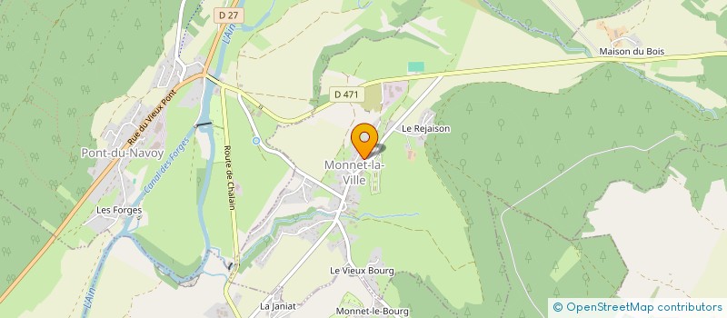 localisation de l'entreprise MONSIEUR RENE LINHART  MONNET-LA-VILLE