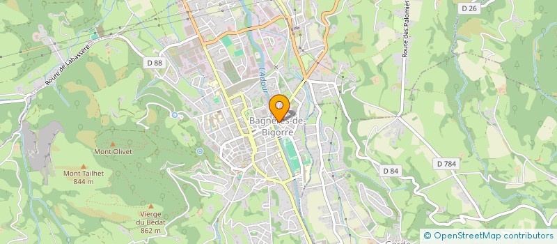 localisation de l'entreprise MONSIEUR RENE LONCAN  BAGNERES-DE-BIGORRE