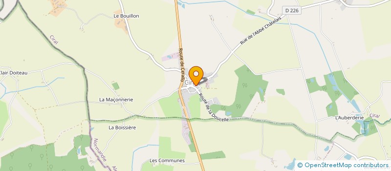 localisation de l'entreprise MONSIEUR RENE LORAILLER à SAINT-SAUVEUR-DE-CARROUGES