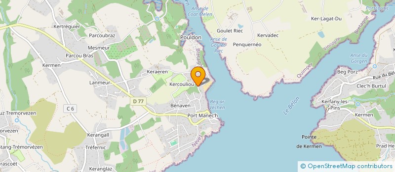 localisation de l'entreprise MONSIEUR RENE LOUEDEC  NEVEZ