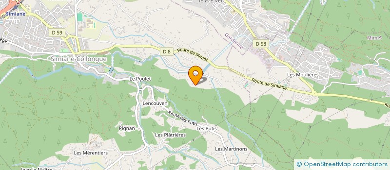 localisation de l'entreprise MONSIEUR RENE LOUSSIER  SIMIANE-COLLONGUE