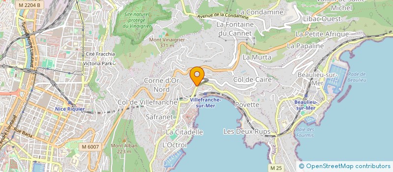 localisation de l'entreprise MONSIEUR RENE LUPETTI à VILLEFRANCHE-SUR-MER