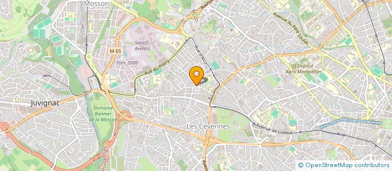 localisation de l'entreprise MONSIEUR RENE MAGERY à MONTPELLIER