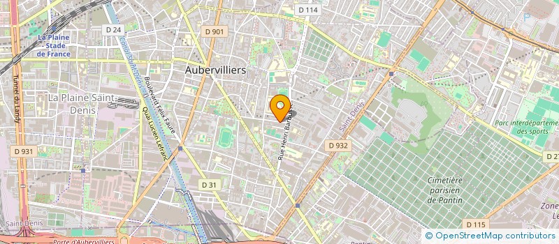 localisation de l'entreprise MONSIEUR RENE MAGNY  AUBERVILLIERS