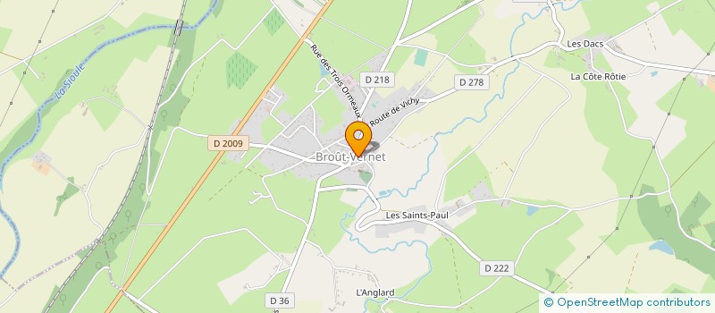 localisation de l'entreprise MONSIEUR RENE MAHAUT à BROUT-VERNET