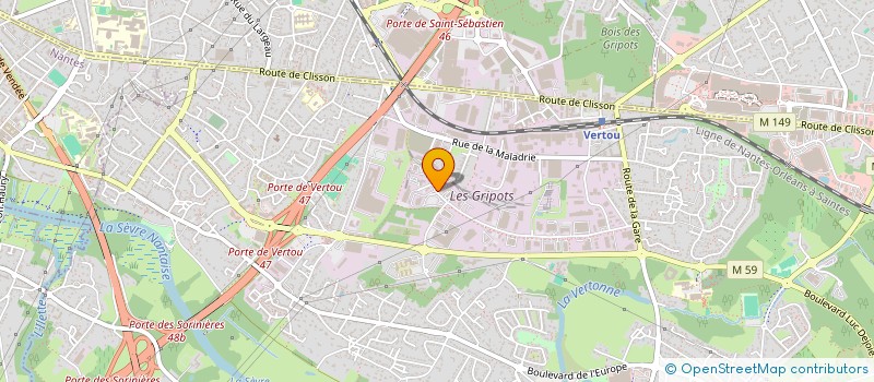 localisation de l'entreprise MONSIEUR RENE MAILLARD  VERTOU