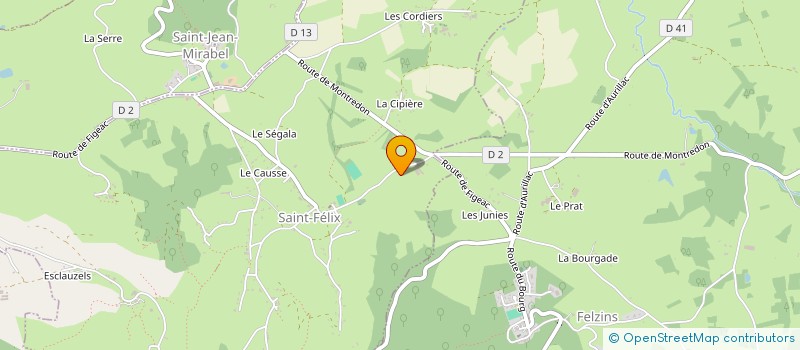localisation de l'entreprise MONSIEUR RENE MALARET à SAINT-FELIX