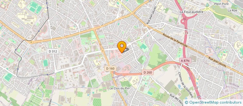 localisation de l'entreprise MONSIEUR RENE MALLIER à ANGERS